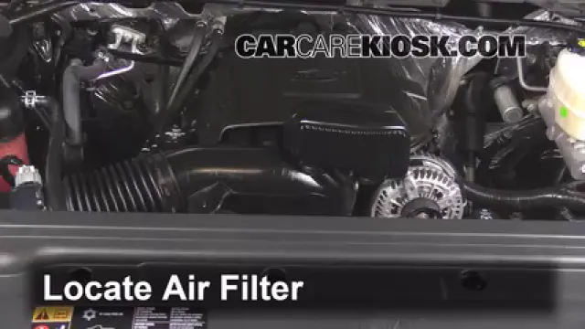 2015 GMC Sierra 2500 HD 6.0L V8 FlexFuel Extended Cab Pickup Filtre à air (moteur) Changement